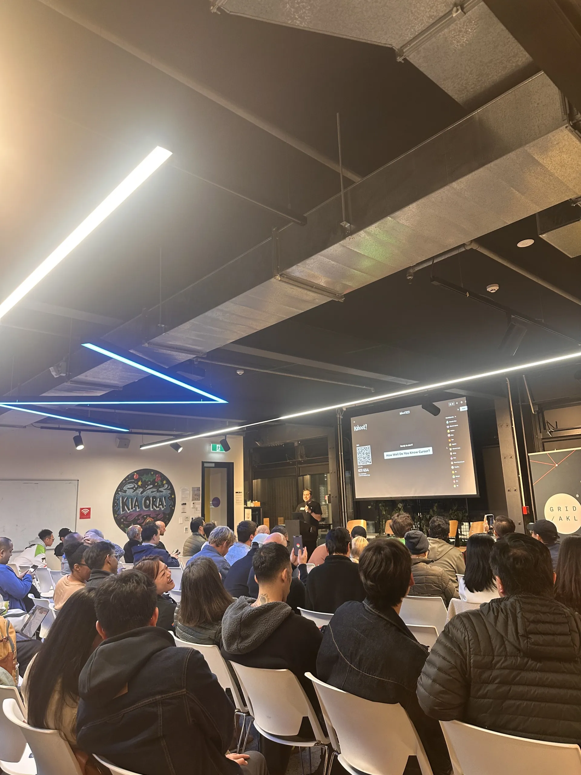 Kahoot and talks at Cursor Meetup Auckland